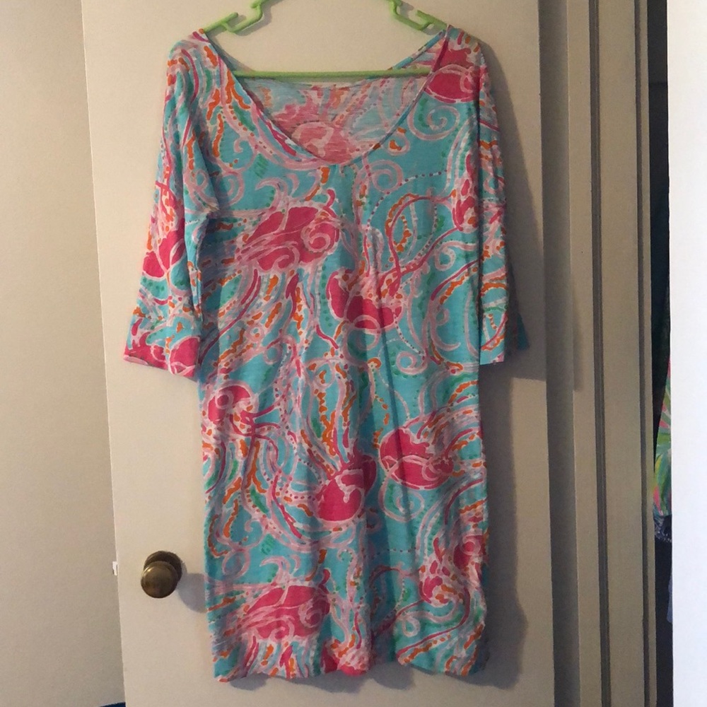 Lilly Pulitzer 3/4 Sleeve Cotton Dress